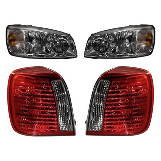 Replacement - 4-Piece Kit (Driver and Passenger Side Headlights, Driver and Passenger Side Tail Lights)