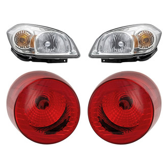 Replacement - 4-Piece Kit (Driver and Passenger Side Headlights, Driver and Passenger Side Outer Tail Lights)