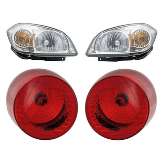 Replacement - 4-Piece Kit (Driver and Passenger Side Headlights, Driver and Passenger Side Outer Tail Lights)
