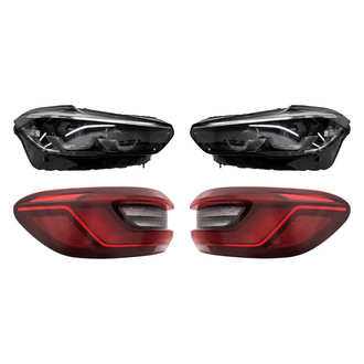 Replacement - 4-Piece Kit (Driver and Passenger Side Headlights, Driver and Passenger Side Outer Tail Lights)