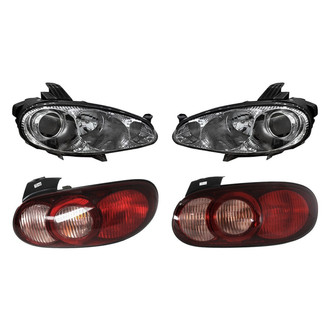 Replacement - 4-Piece Kit (Driver and Passenger Side Headlights, Driver and Passenger Side Tail Lights)