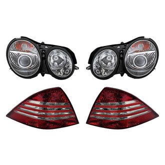 Replacement - 4-Piece Kit (Driver and Passenger Side Headlights, Driver and Passenger Side Tail Lights)