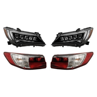 Replacement - 4-Piece Kit (Driver and Passenger Side Headlights, Driver and Passenger Side Outer Tail Lights)