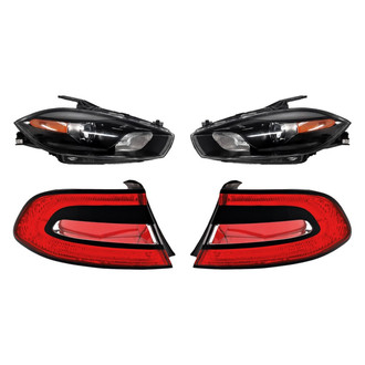 Replacement - 4-Piece Kit (Driver and Passenger Side Headlights, Driver and Passenger Side Outer Tail Lights)