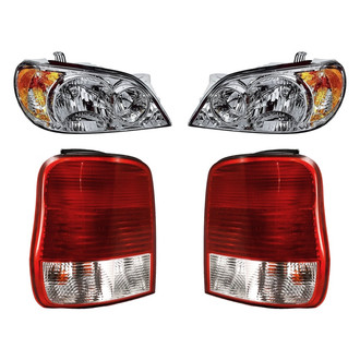 Replacement - 4-Piece Kit (Driver and Passenger Side Headlights, Driver and Passenger Side Tail Lights)