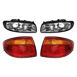 Replacement - 4-Piece Kit (Driver and Passenger Side Headlights, Driver and Passenger Side Outer Tail Lights)