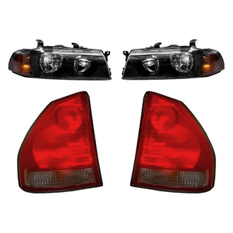 Replacement - 4-Piece Kit (Driver and Passenger Side Headlights, Driver and Passenger Side Tail Lights)