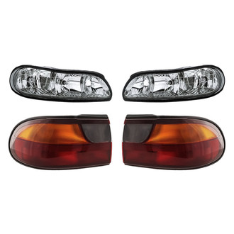 Replacement BNDL-277491 - 4-Piece Kit (Driver and Passenger Side Headlights, Driver and Passenger Side Tail Lights)