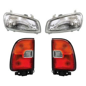 Replacement - 4-Piece Kit (Driver and Passenger Side Headlights, Driver and Passenger Side Tail Lights)