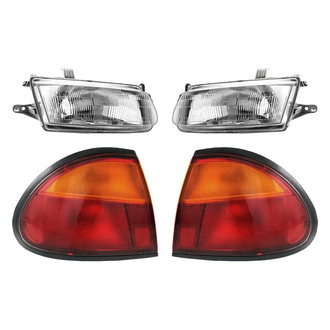 Replacement - 4-Piece Kit (Driver and Passenger Side Headlights, Driver and Passenger Side Outer Tail Lights)