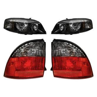 Replacement - 4-Piece Kit (Driver and Passenger Side Headlights, Driver and Passenger Side Outer Tail Lights)