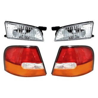 Replacement - 4-Piece Kit (Driver and Passenger Side Headlights, Driver and Passenger Side Tail Lights)