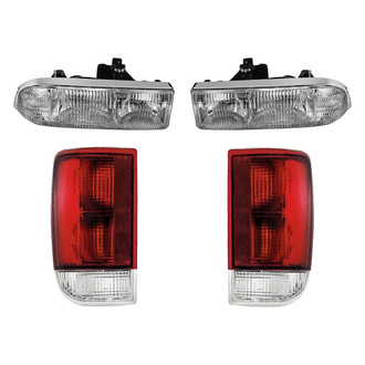 Replacement - 4-Piece Kit (Driver and Passenger Side Headlights, Driver and Passenger Side Tail Lights)