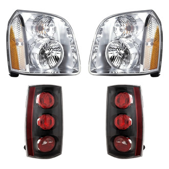 Replacement - 4-Piece Kit (Driver and Passenger Side Headlights, Driver and Passenger Side Outer Tail Lights)