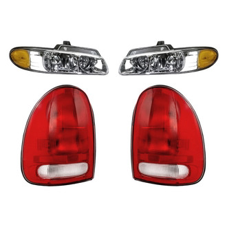 Replacement - 4-Piece Kit (Driver and Passenger Side Headlights, Driver and Passenger Side Tail Lights)
