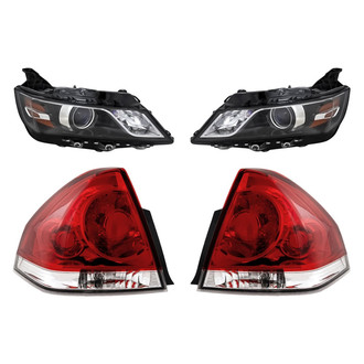 Replacement - 4-Piece Kit (Driver and Passenger Side Headlights, Driver and Passenger Side Tail Lights)