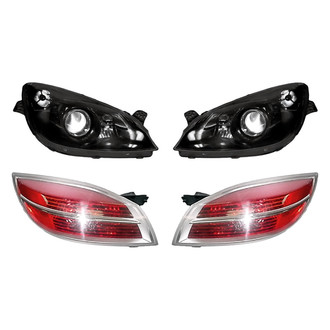 Replacement - 4-Piece Kit (Driver and Passenger Side Headlights, Driver and Passenger Side Tail Lights)