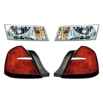 Replacement - 4-Piece Kit (Driver and Passenger Side Headlights, Driver and Passenger Side Tail Lights)