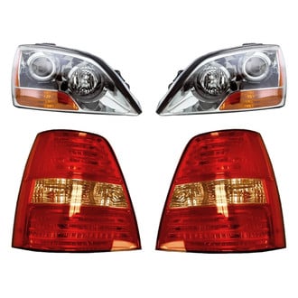 Replacement - 4-Piece Kit (Driver and Passenger Side Headlights, Driver and Passenger Side Tail Lights)