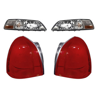 Replacement - 4-Piece Kit (Driver and Passenger Side Headlights, Driver and Passenger Side Tail Lights)