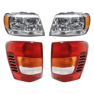 Replacement - 4-Piece Kit (Driver and Passenger Side Headlights, Driver and Passenger Side Tail Lights)