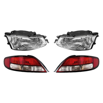Replacement - 4-Piece Kit (Driver and Passenger Side Headlights, Driver and Passenger Side Tail Lights)