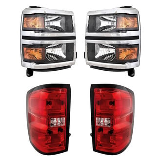 Replacement - 4-Piece Kit (Driver and Passenger Side Headlights, Driver and Passenger Side Tail Lights)