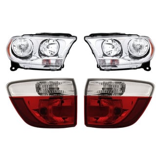 Replacement - 4-Piece Kit (Driver and Passenger Side Headlights, Driver and Passenger Side Outer Tail Lights)