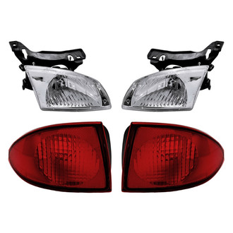 Replacement - 4-Piece Kit (Driver and Passenger Side Headlights, Driver and Passenger Side Outer Tail Lights)
