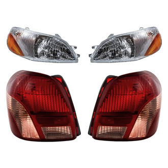 Replacement - 4-Piece Kit (Driver and Passenger Side Headlights, Driver and Passenger Side Tail Lights)