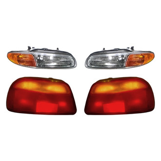 Replacement - 4-Piece Kit (Driver and Passenger Side Headlights, Driver and Passenger Side Tail Lights)
