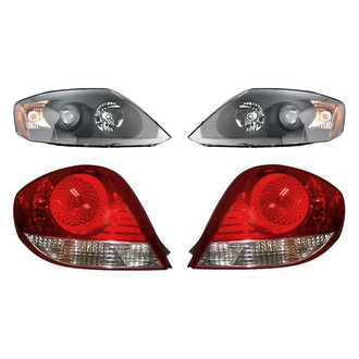 Replacement - 4-Piece Kit (Driver and Passenger Side Headlights, Driver and Passenger Side Tail Lights)