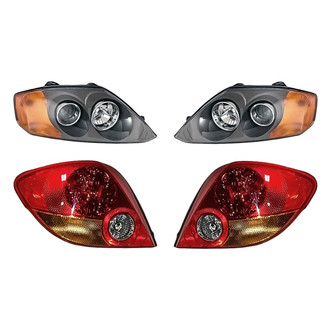 Replacement - 4-Piece Kit (Driver and Passenger Side Headlights, Driver and Passenger Side Tail Lights)
