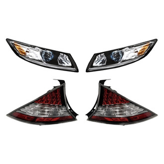 Replacement - 4-Piece Kit (Driver and Passenger Side Headlights, Driver and Passenger Side Tail Lights)