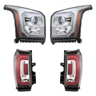 Replacement - 4-Piece Kit (Driver and Passenger Side Headlights, Driver and Passenger Side Tail Lights)