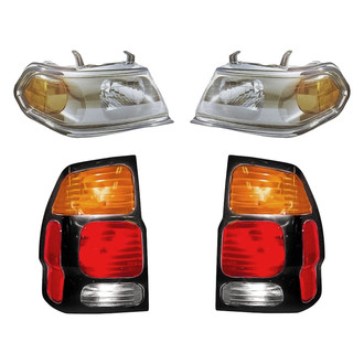 Replacement - 4-Piece Kit (Driver and Passenger Side Headlights, Driver and Passenger Side Tail Lights)