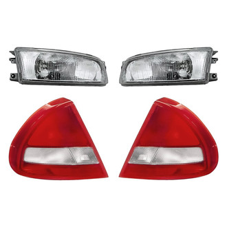 Replacement - 4-Piece Kit (Driver and Passenger Side Headlights, Driver and Passenger Side Tail Lights)