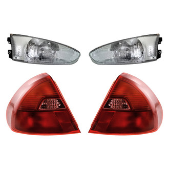 Replacement - 4-Piece Kit (Driver and Passenger Side Headlights, Driver and Passenger Side Tail Lights)