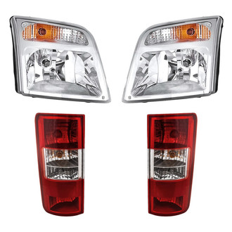 Replacement - 4-Piece Kit (Driver and Passenger Side Headlights, Driver and Passenger Side Tail Lights)