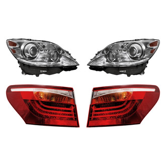 Replacement - 4-Piece Kit (Driver and Passenger Side Headlights, Driver and Passenger Side Outer Tail Lights)