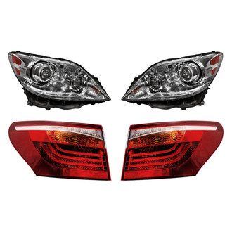 Replacement - 4-Piece Kit (Driver and Passenger Side Headlights, Driver and Passenger Side Outer Tail Lights)