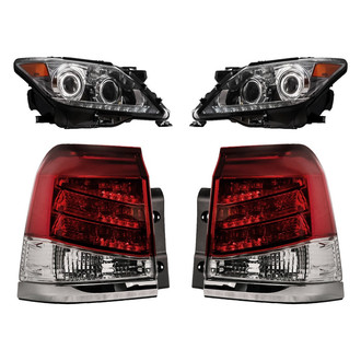 Replacement - 4-Piece Kit (Driver and Passenger Side Headlights, Driver and Passenger Side Outer Tail Lights)