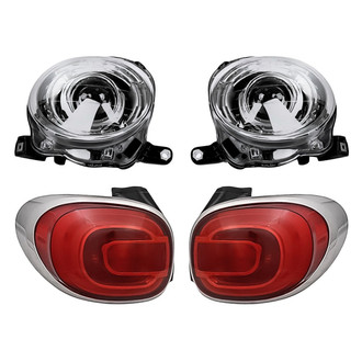 Replacement - 4-Piece Kit (Driver and Passenger Side Headlights, Driver and Passenger Side Tail Lights)