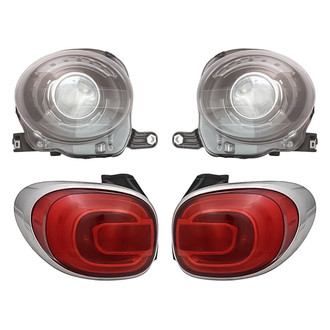 Replacement - 4-Piece Kit (Driver and Passenger Side Headlights, Driver and Passenger Side Tail Lights)