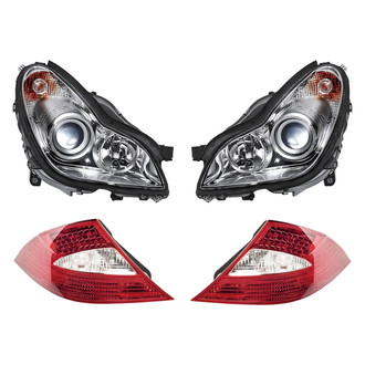 Replacement - 4-Piece Kit (Driver and Passenger Side Headlights, Driver and Passenger Side Tail Lights)