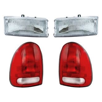 Replacement - 4-Piece Kit (Driver and Passenger Side Headlights, Driver and Passenger Side Tail Lights)