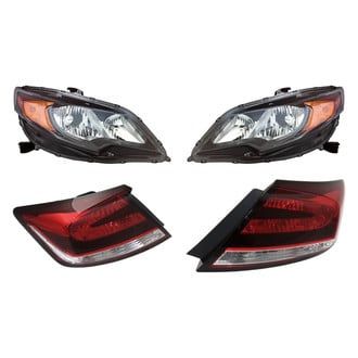 Replacement - 4-Piece Kit (Driver and Passenger Side Headlights, Driver and Passenger Side Tail Lights)