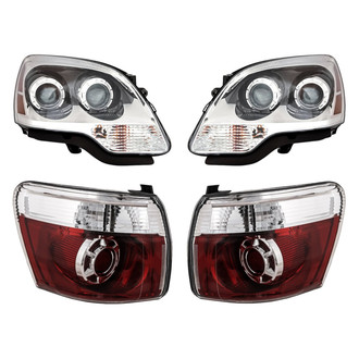 Replacement - 4-Piece Kit (Driver and Passenger Side Headlights, Driver and Passenger Side Outer Tail Lights)