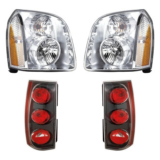 Replacement - 4-Piece Kit (Driver and Passenger Side Headlights, Driver and Passenger Side Tail Lights)