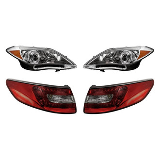 Replacement - 4-Piece Kit (Driver and Passenger Side Headlights, Driver and Passenger Side Outer Tail Lights)